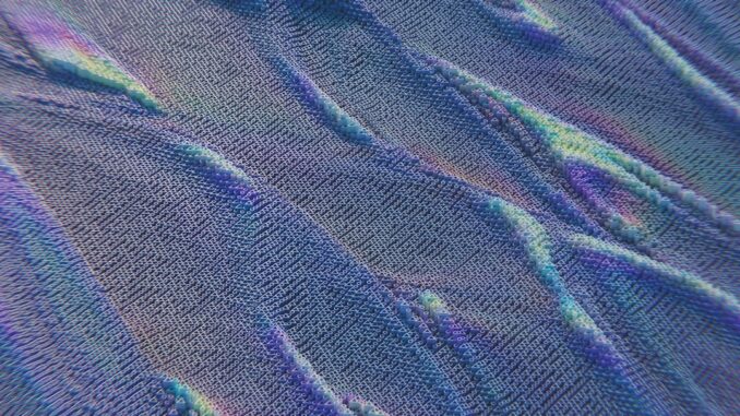 a close up of a colorful pattern