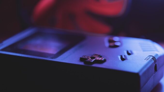 black and white game controller