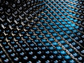 A close up view of a blue and black fabric