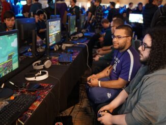group of people playing online games