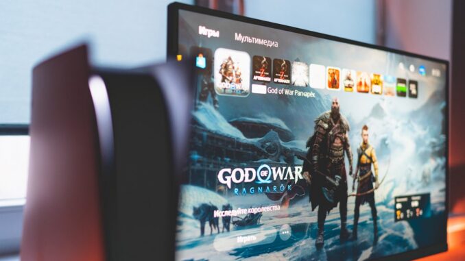 a computer screen with a video game on it