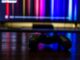 black and blue game controller