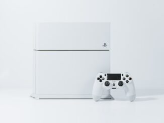 white Sony PS4 Original with controller