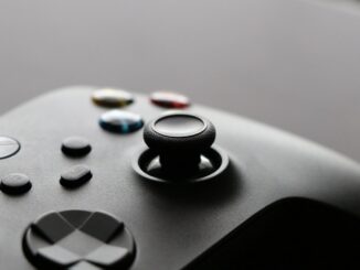a close up of a video game controller