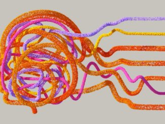 a drawing of a colorful octopus