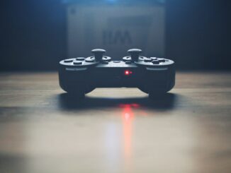 turned on wireless dualshock game controller