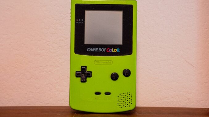 green and black digital device